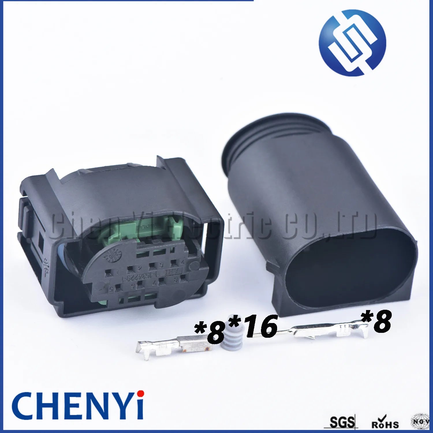 8 Pin 1-1534229-1 ACC Electric Eye Radar Sensor Plug Lane Change Assist Controller Connector 4F0972708 4F0 972 708