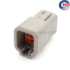 6pin auto waterproof electric plastic wire harness connector DTP04-6P