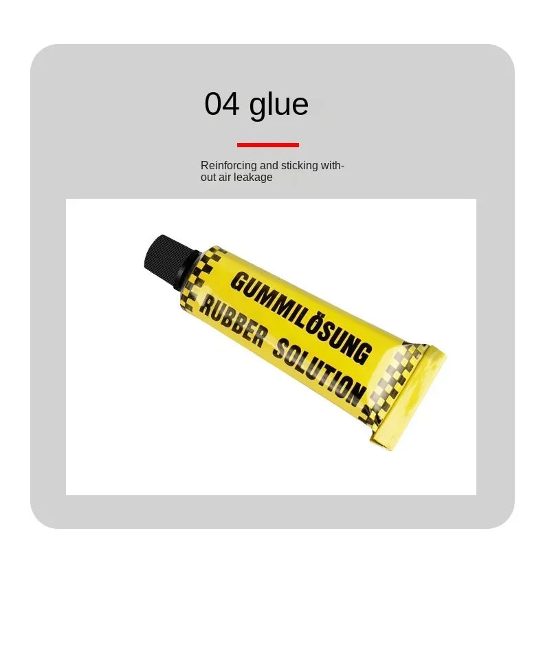 Motorcycle Tire Repair Tool Kit with Rubber Strips Tubeless Tyre Puncture Studding Plug Set Car Truck Vacuum Tire Repair amagi