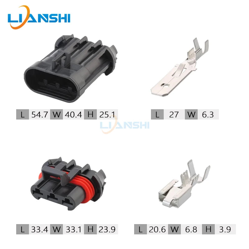 1212468/12124685 is suitable for the 3p wire harness connector of Buick and Ford blower resistance fan plugs
