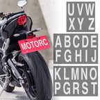 Night Reflective Alphabet Label Decal Car License Plate Number Reflective Stickers Mailbox Door Plate Number Waterproof Decals