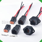 4-Pin Wire Harness Harness Automotive Waterproof Connector harness Black DTP06-4S DTP04-4P