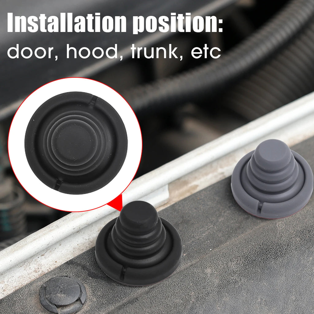 Silicone Door Shock Absorber Cushion Universal Hood Rear Trunk Reduce Noise Crashproof Airbag Buffer Anti Collision Pad Sticker