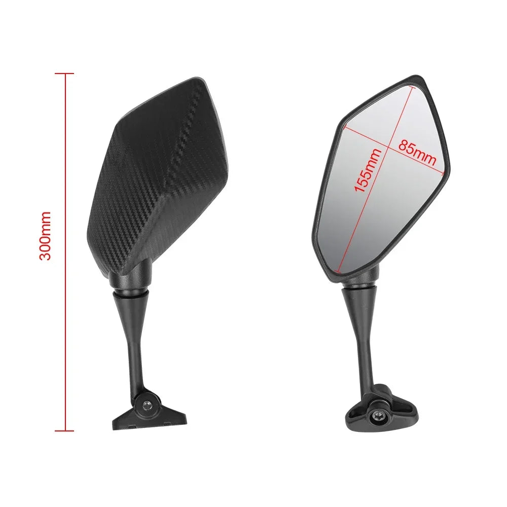 360° Rotating Wide Angle Bicycle Mirror Impact Resistant with Extra Large View Surface Seamless Handlebar Mount Bike amagi