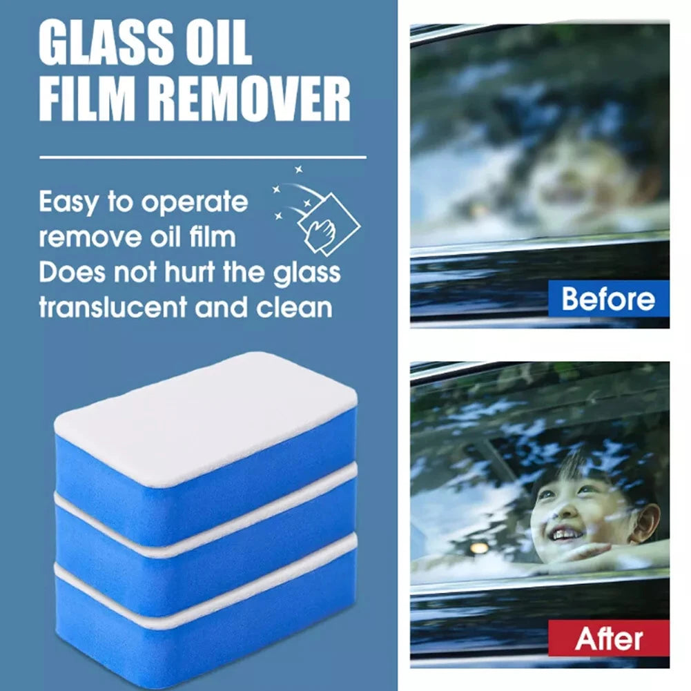 Car Glass Oil Film  Cleaning Sponge  Wiper Windshield  Wool Felt Polishing Felt Brush Dusty  Removal  Tools Accessories