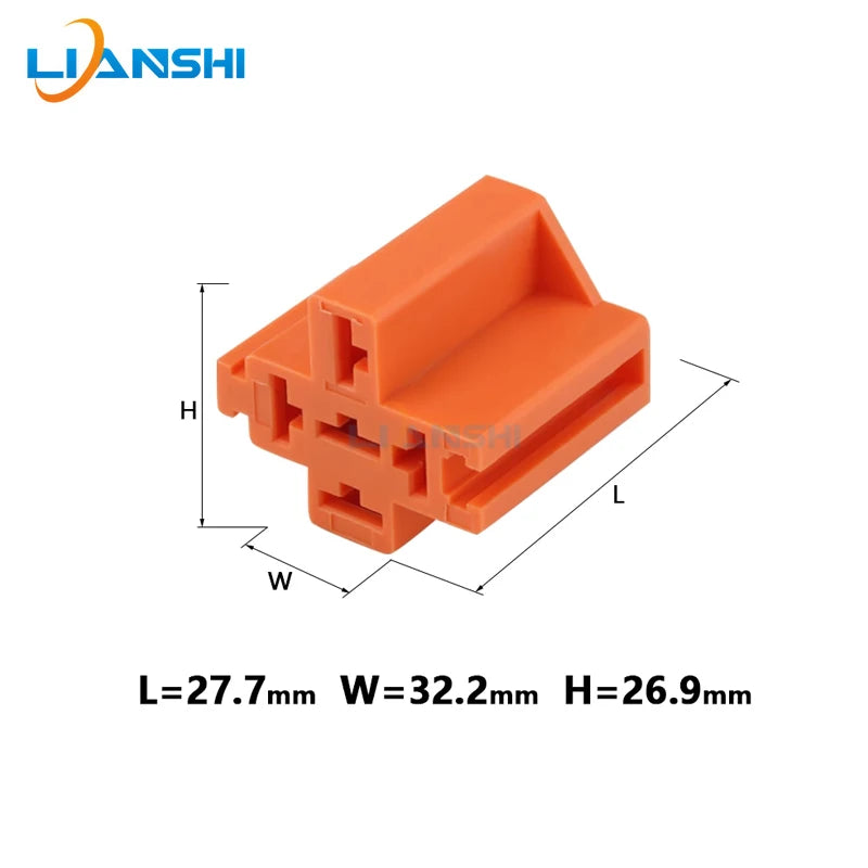 5-hole automotive relay seat 12V harness plug instrument connector with terminal DJJ7051A-6.3-21