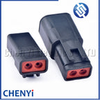 2 Pin DTP series BLACK  Automotive waterproof connector Wire harness plug DTP06-2S DTP04-2P DTP06-2S-E004 DTP04-2P-E004 with Pin