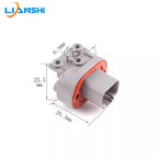 DT06-2S waterproof connector PCB curved pin socket for vehicle circuit board pin end male and female connectors DT13-2PA