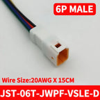 5/20 SETS JST02T/02R-JWPF-VSLE JWPF Series Male Female Plug Docking Harness Mini Car Motorcycle With 20AWG 15CM Wire Connector