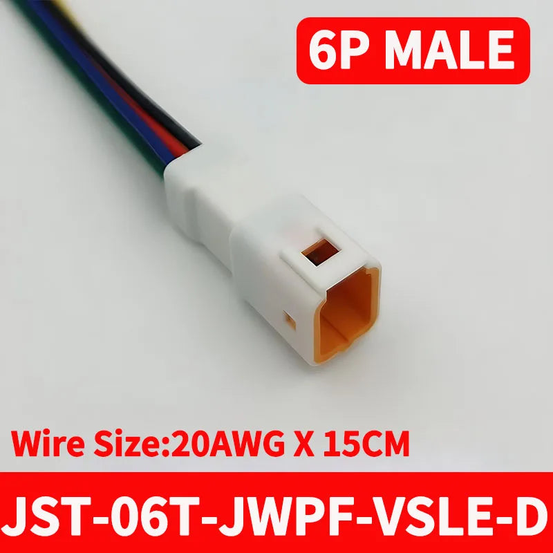 5/20 SETS JST02T/02R-JWPF-VSLE JWPF Series Male Female Plug Docking Harness Mini Car Motorcycle With 20AWG 15CM Wire Connector