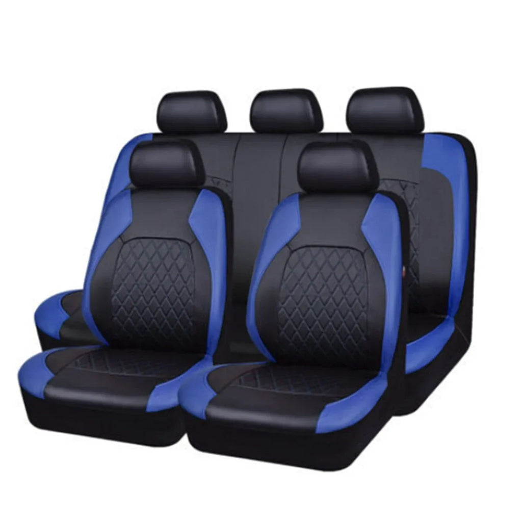 Luxury PU Leather Car Seat Cover Set Full Coverage Anti-Scratch Fits Sedan/SUV/Truck  Universal Protection Easy Installati amagi