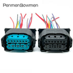 1 Set 12 Pin Car Led Lamp Headlight Electrical Cable Connectors Wire Harness Plug 61132359991 For BMW 1-1452335-1 1-1452334-1