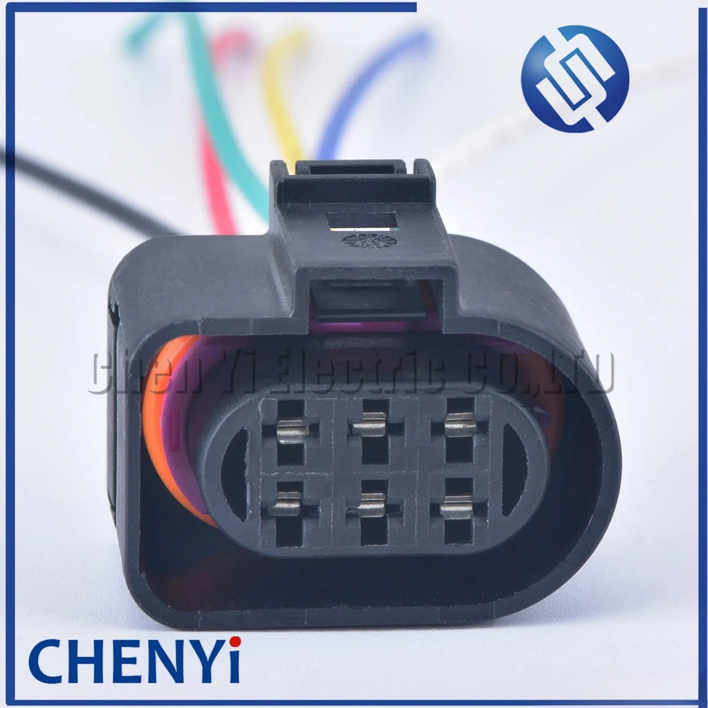 6 Pin 3.5mm 1J0973733 Automotive waterproof connector plug LSU 4.2 Oxygen Sensor Connector 1J0 973 733 with wires 1J0973833