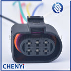 6 Pin 3.5mm 1J0973733 Automotive waterproof connector plug LSU 4.2 Oxygen Sensor Connector 1J0 973 733 with wires 1J0973833