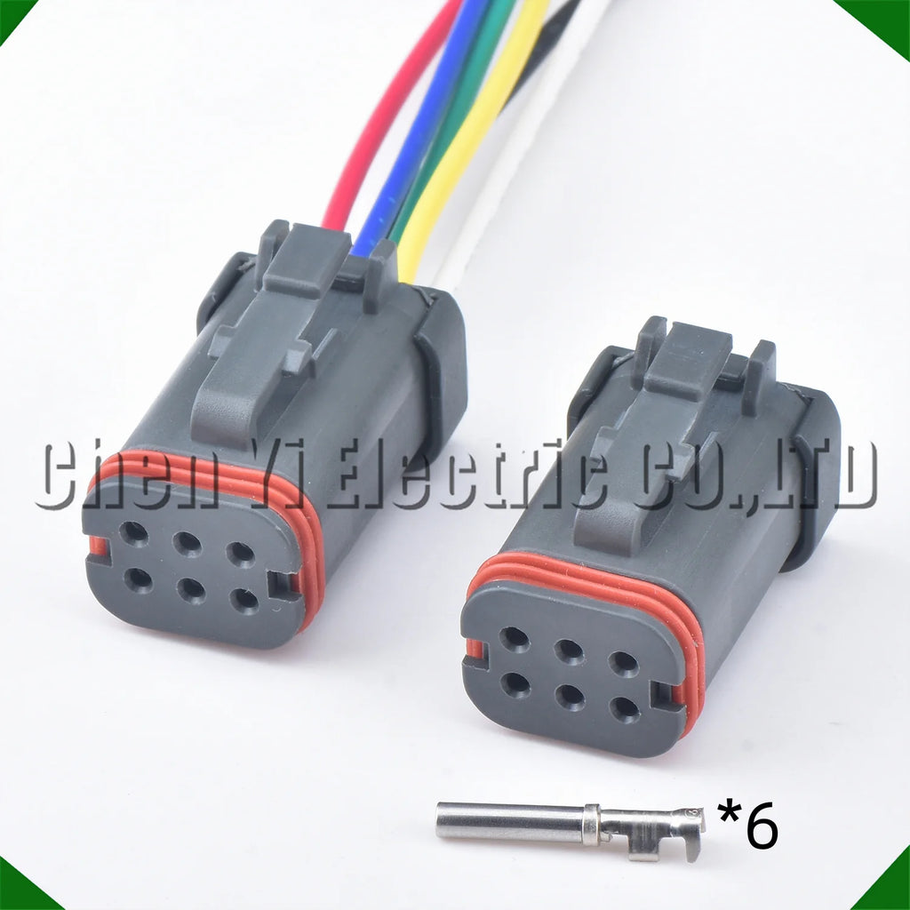 6-Pin Connector Connector female Automotive waterproof connector Deutsch series Harness