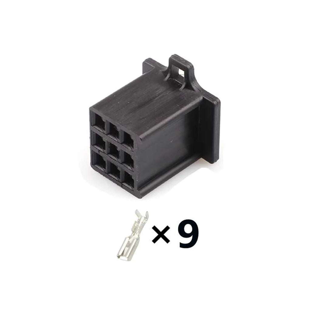9PIN Connector Unsealed 2.8mm Male Female Connector Handle Switch Plug Wiring Harness Cable Socket 6030-9991 6040-9111