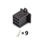 9PIN Connector Unsealed 2.8mm Male Female Connector Handle Switch Plug Wiring Harness Cable Socket 6030-9991 6040-9111