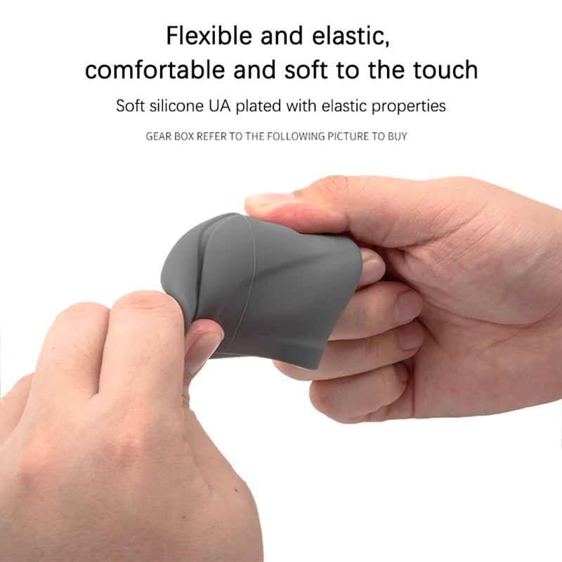 Car Silicone Gear Shift Knob Cover Gear Shift Non-Slip Grip Handle Protective Covers Manual 6-speed Car Interior Accessories