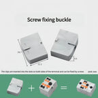 Fast Wiring Mini Rail-Type Quick Junction Box | 1-In-Multi-Out Plug-in Terminal Wire Connector for Easy Electrical Connection