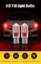 2pcs T10 W5W 194 LED Car Light Bulb Non-Pola 6SMD Canbus Car License Plate Light Interior Dome lights Reading Lamp 12V-24V Tools