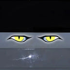 3D Reflective Eyes Stickers for Motorcycle Scooter Windshield Auto Decorative Night Light Safety Front Car Stickers Waterproof