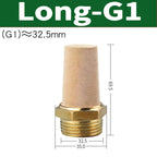 Air Fittings Brass Control Muffler Compressed Air Pneumatic Exhaust Muffler The Electromagnetic Valve Scarf Connector
