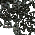 Mixed Car Motorcycles Metal 100/10pcs Screw Tapping Fastener U-Type with Screw Anti-rust Protection Clip Buckle Iron Sheet Amagi