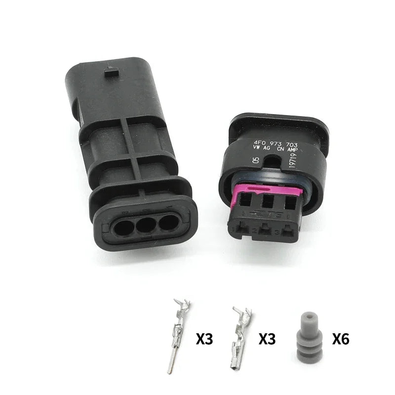 5/10/100 Sets 2P/3P/4P/5P/6P1-1718645-1 1-1670916-1TE type wiring harness connector reversing radar plug waterproof connector