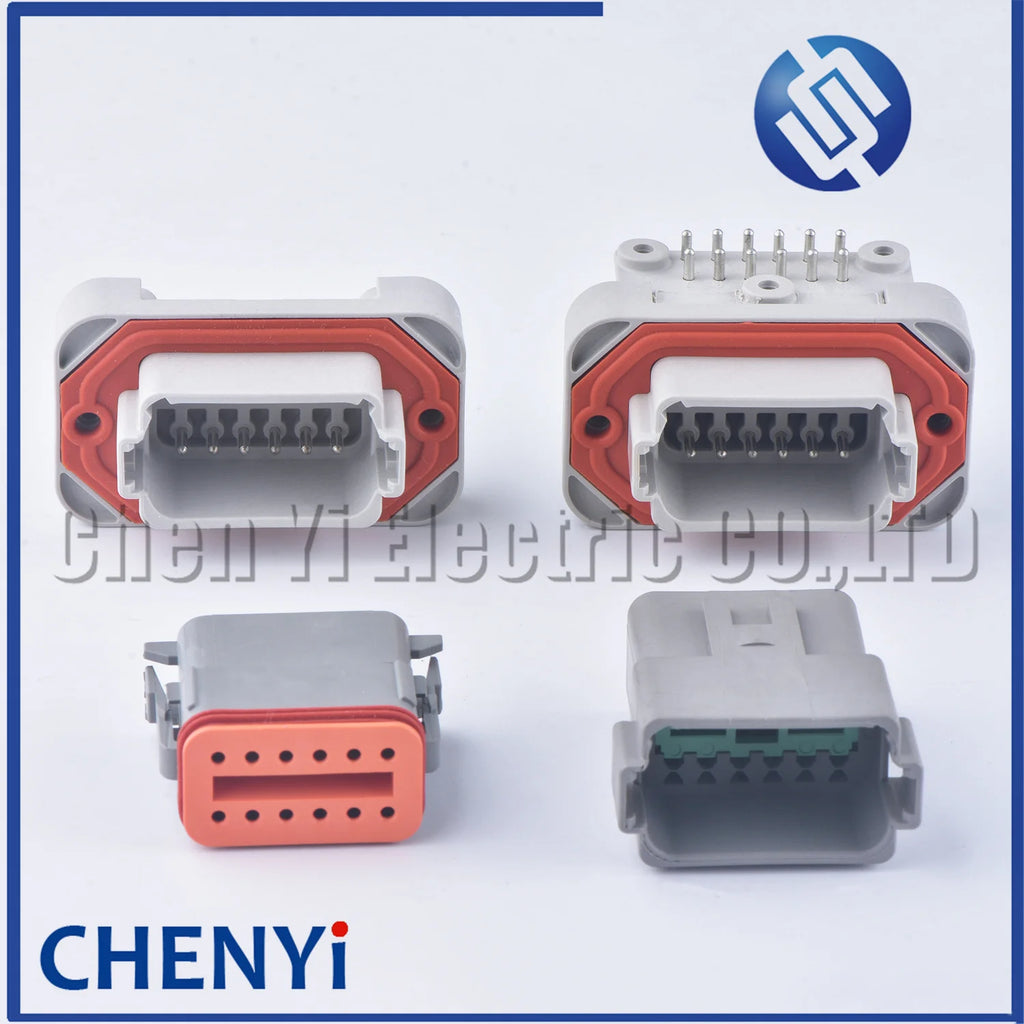 12 Pin Deutch IPD DT Connector DT15-12PA DT13-12PA PBC Straight Needle bender Seat solder panel end socket DT06-12S DT04-12P