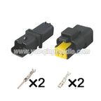 2 Pin Connector Waterproof 1.5mm Male Female Connectors Auto Wiring Harness Cable Plug CON-391 211PC02280081 211PC022S0049