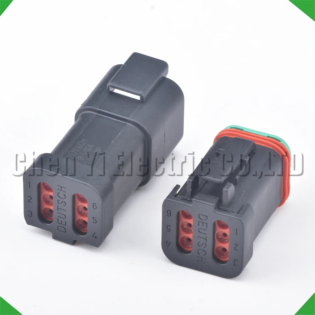 6-Pin Connector Black series Connector Waterproof Socket Deutsch Engineering Vehicle
