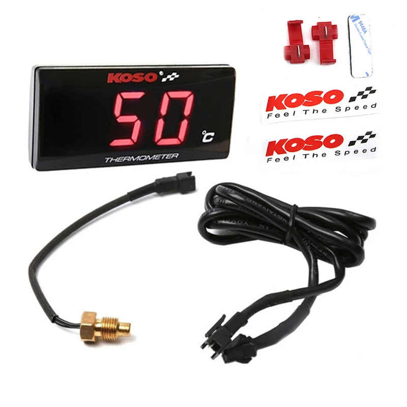 Motorcycle Temperature Meter Motorcycle Water Temperature Digital Hygrometer Thermometer Sensor Meter Sensor Adapter