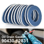 30/1Pcs Car Oil Drain Screw Gasket 90430-12031 Engine Sump Aluminum Seal Gasket for Toyota 12mm Hole Nut Washer Auto Accessories