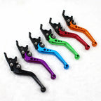 1Pair Motorcycle Brake Handle Motorbike Modification CNC Clutch Drum Brake Lever Handle Adjustable Modification Handlebar Set