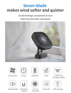 AD-Desktop Mini Rechargeable USB Fan With Timer Foldable 3 Speed 7 Leaf Portable Quiet Fan For Office Outdoor Camping Amagi