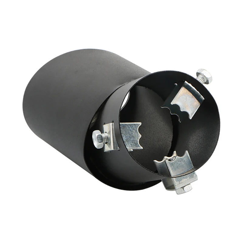 Universal Car Exhaust Tip Round Aluminum ALloy Muffler Tail Trim Rear Auto Exhaust Pipe Nozzle Silencer Pipe Inlet 63mm