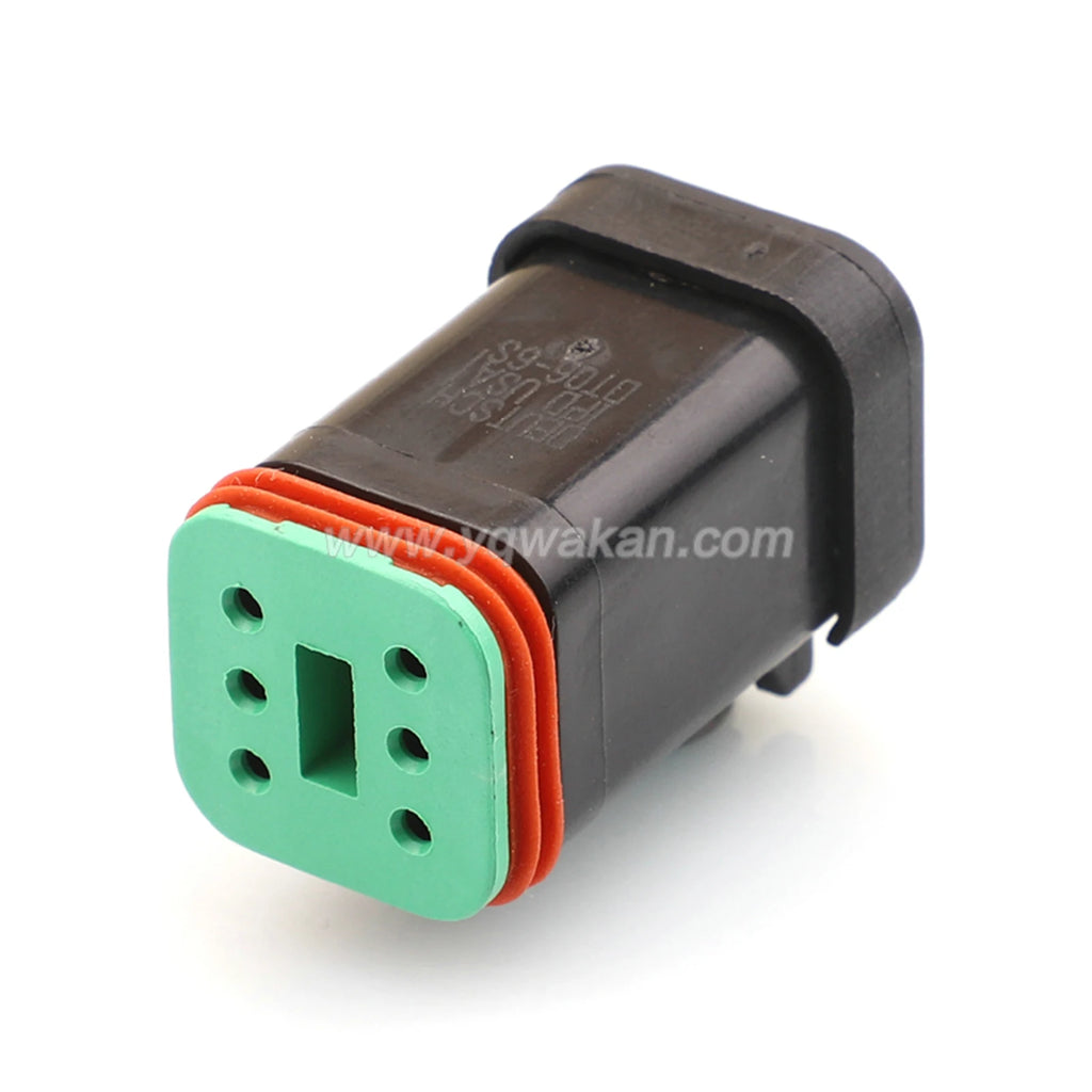 Deutsch 6-Pin Connector Waterproof 1.6mm Male Female Connector Auto Wiring Harness Cable Plug DT04-6P-C017 DT06-6S-C017