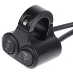 7/8" 22mm Aluminum Alloy 12V Motorcycle Handlebar Control Switch Dual Button Control Headlight Flasher Speaker Switch 2 Choice