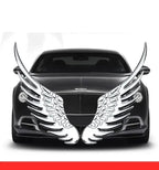 Car Decorative Wings, Three-dimensional Angel Wings Tail Stickers Metal Car Logo Personalized Decorative Car Stickers Amagi