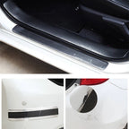 Car Stickers Anti Scratch Door Sill Protector Rubber Strip Carbon Fiber Threshold Protection Bumper Film Styling  Accessories