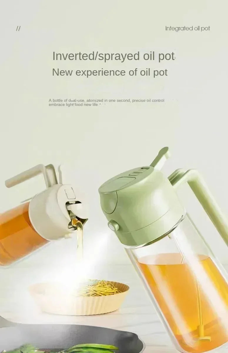 Glass Oil Spray Can Can Spray Dual-use Kitchen Utensils Glass Oil Bottle Press Type Spray Kitchen Tools Outdoor Barbecue Amagi