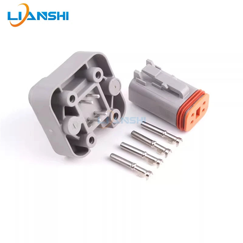 DT06-4S waterproof connector for vehicle circuit board pin end wire harness sheath PCB male and female straight pins DT15-4PA