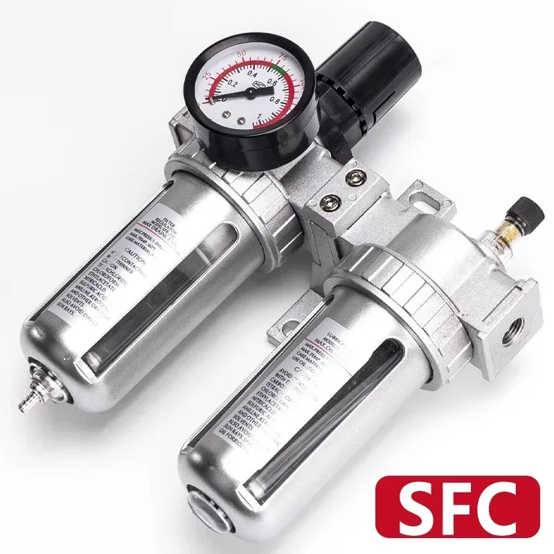 SFC200 1/4" SFC400 1/2" SFC300 3/8 Air Filter Regulator Oil Water Separator Trap Regulator Valve For Compressor Pneumatic Parts