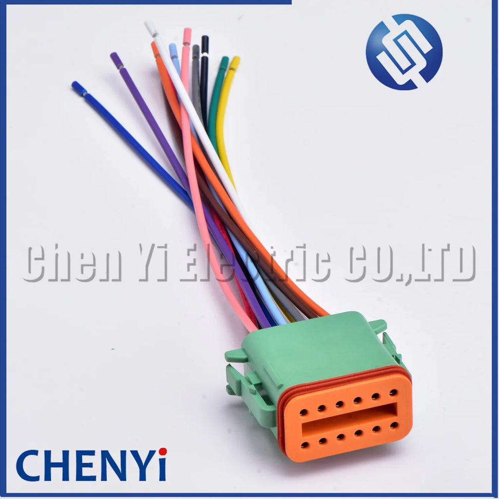 12 Pin auto Waterproof Connector Plug DT06-12SA DT04-12PA DT06-12SB DT04-12PB DT06-12SC DT04-12PC DT06-12SD DT04-12PD with wires
