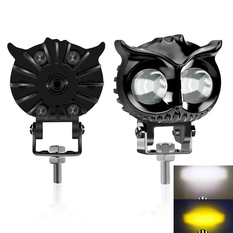 Bright LED Electric Lamp 2pcs Ultra Bright LED Electric Lamp - Yellow and White Color for Auto Motorcycle Working Light Amagi