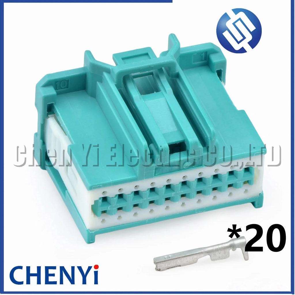 20 Pin Automotive Audio amplifier module connector PCB board harness plug 314101200 7116-4416-02 34729-0200 For Ford Focus