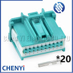 20 Pin Automotive Audio amplifier module connector PCB board harness plug 314101200 7116-4416-02 34729-0200 For Ford Focus