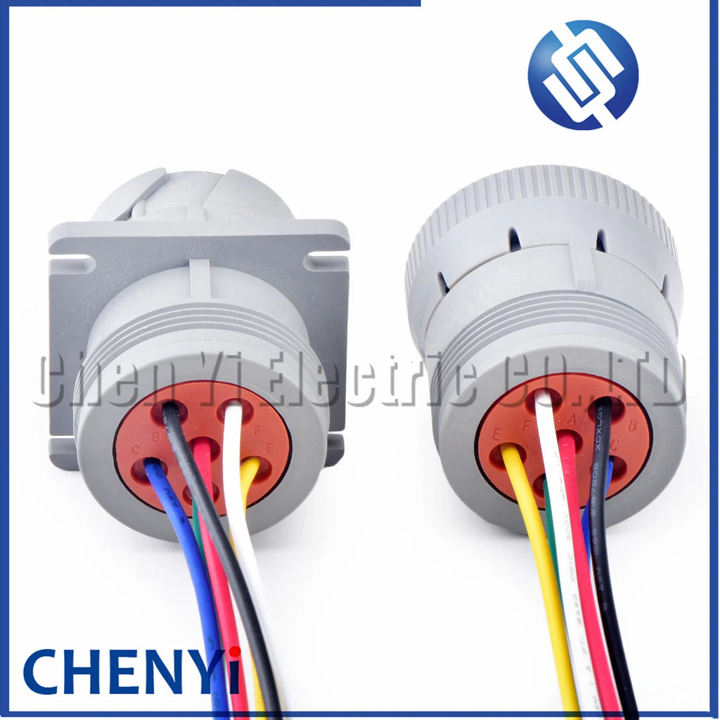 Gray 6 Pin HD16-6-96S HD10-6-96P 1.5mm Series Connector Waterproof Flame Retardant Plug For DEUTSCH