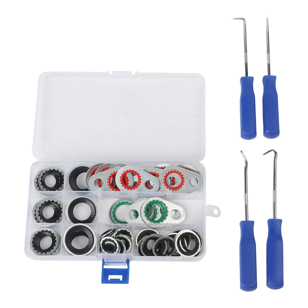 60 PCS  Car Air Conditioning  Compressor Interface Gasket  Sealing Washer Tools Seal Washers  Gaskets Car Accessorie