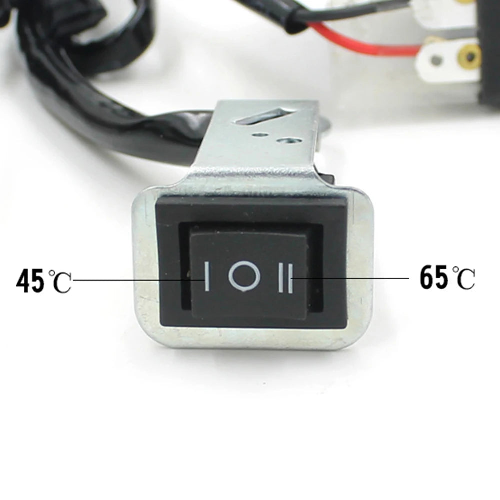 12V Motorcycle Heated Hand Grips Pads With Switch Control  Rubber ABS Motorcycle Heated Hand Grips Handlebar Heater Warmer Kit